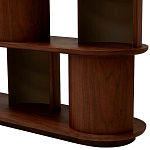 Стеллаж Zacharie Brown Wood Rack варинант исполнения - 5 | Loft Concept в Омске