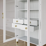 Дизайнерский шкаф витрина Elsa Dreams White с 4-мя ящиками варинант исполнения - 8 | Loft Concept в Омске