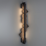 Бра вертикальное с черными кругами и квадратами Gravyura варинант исполнения - 6 | Loft Concept в Омске