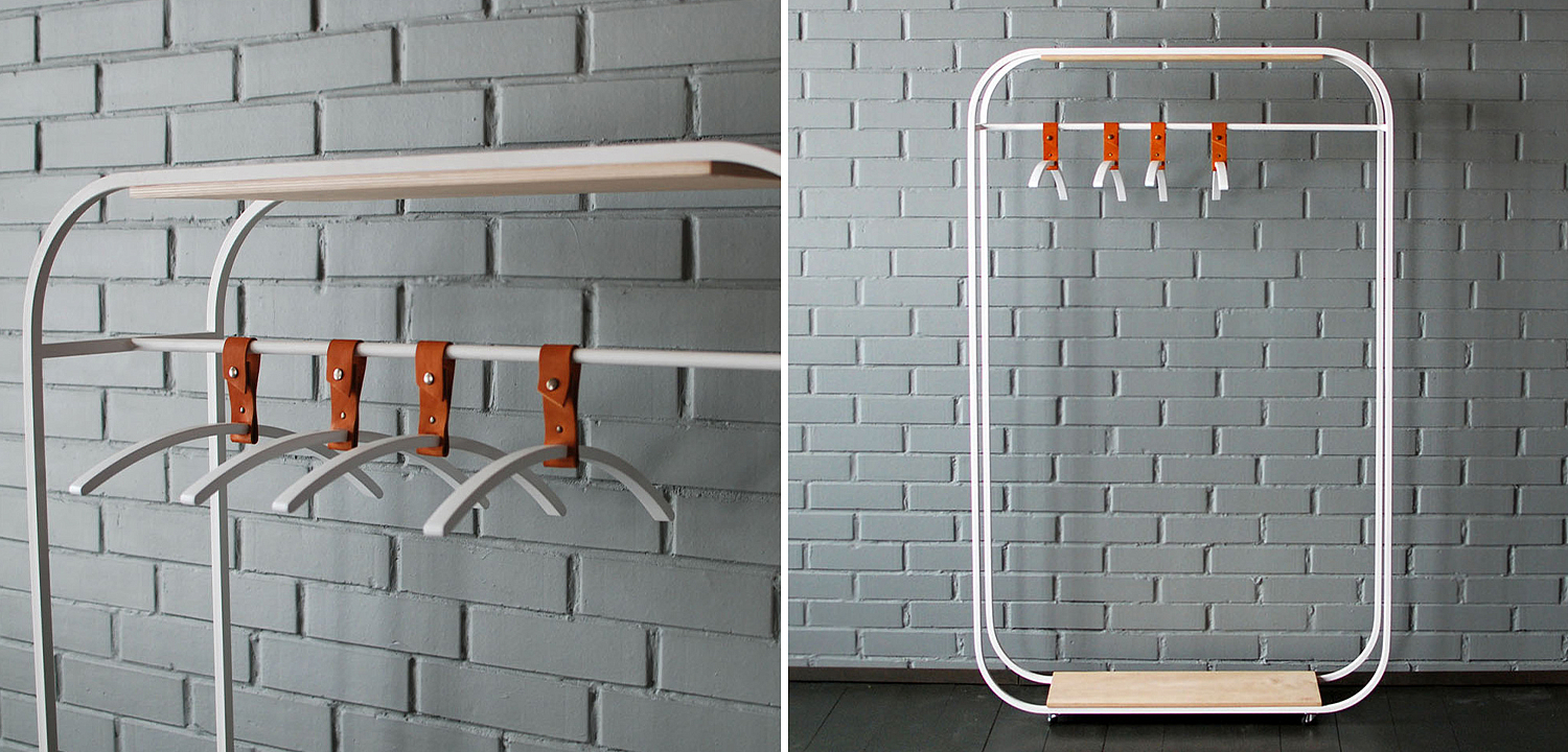 Рейл Austen Industrial Metal Rust Clothes Rail Рейл Austen Industrial Metal Rust Clothes Rail - Loft-Concept в Омске