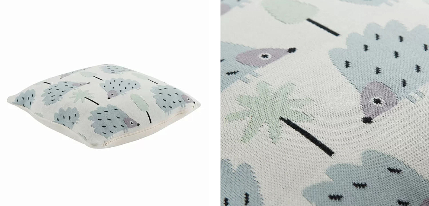 Подушка Blue Hedgehogs Подушка Blue Hedgehogs - Loft-Concept в Омске