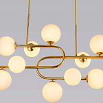 Люстра подвесная с белыми лампами в форме шара Flute варинант исполнения - 2 | Loft Concept в Омске