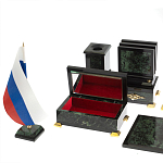 Настольный письменный набор из нефрита в подарочной коробке Victorious варинант исполнения - 7 | Loft Concept в Омске