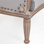 Кресло низкое с мягкой обивкой из велюра на 4-х деревянных ножках Emile Armchair grey варинант исполнения - 4 | Loft Concept в Омске