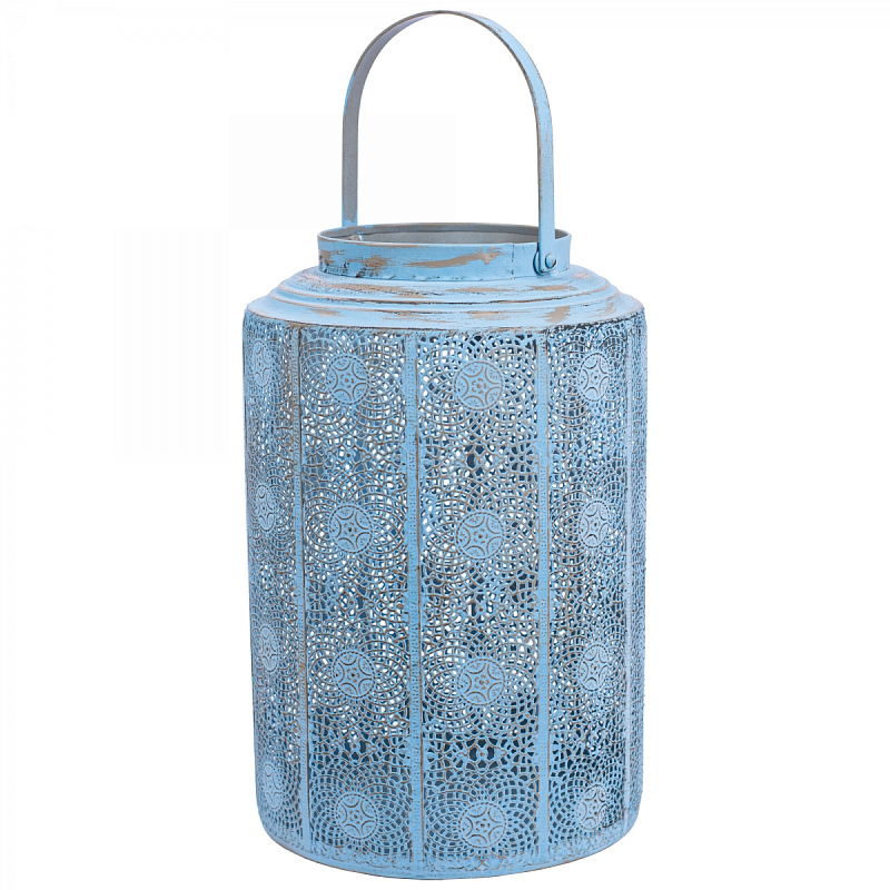 Подсвечник Bucket of Provence II Серо-голубой Подсвечник Bucket of Provence II Серо-голубой в Омске | Loft Concept