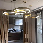 Люстра Light Ring Horizontal Латунь варинант исполнения - 3 | Loft Concept в Омске