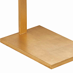 Торшер с прямоугольным абажуром на золотом металлическом каркасе Rectangular Plane  варинант исполнения - 3 | Loft Concept в Омске