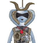 Кукла из джинсовой одежды и армейских палаток Rusalka Jeans&Tents варинант исполнения - 2 | Loft Concept в Омске