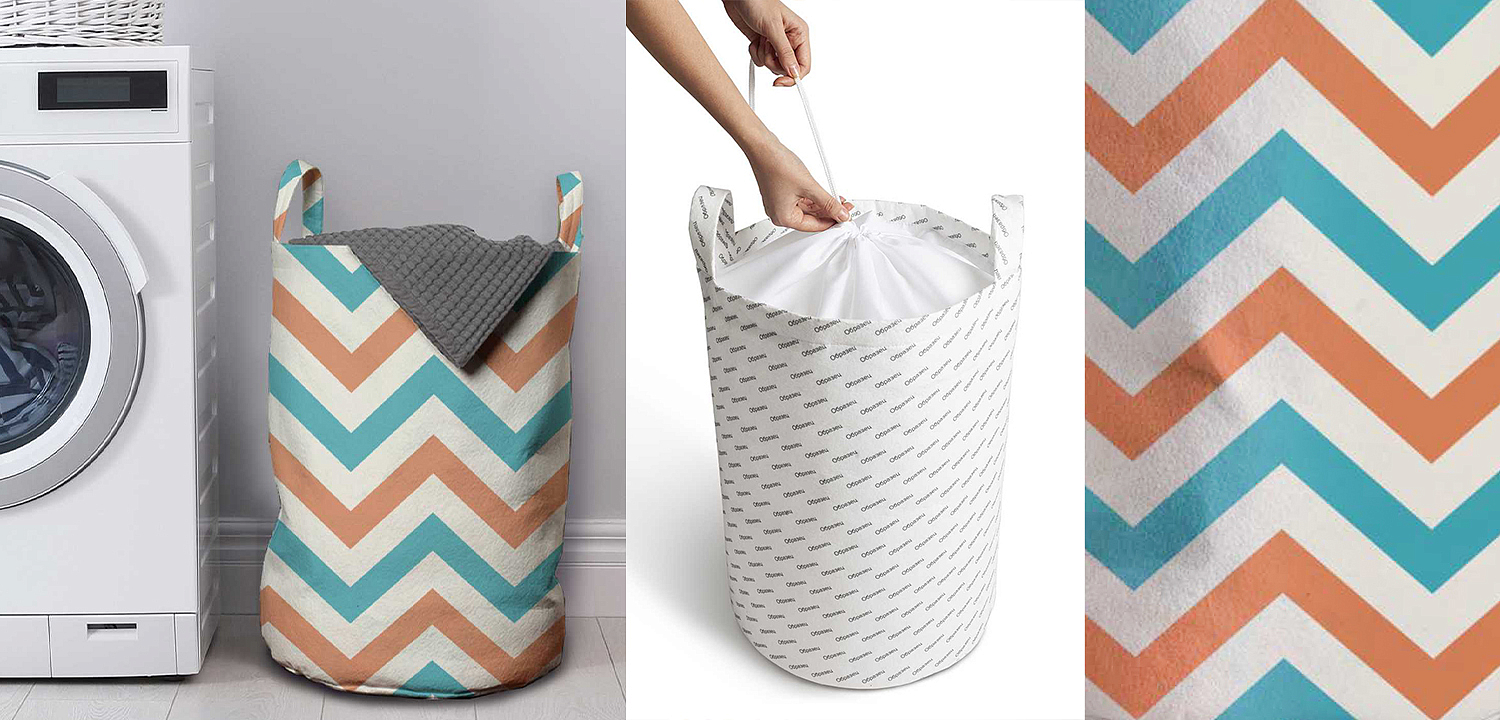 Корзина Turquoise Chevron Basket Корзина Turquoise Chevron Basket - Loft-Concept в Омске