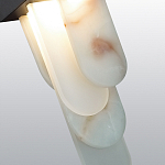 Подвесной светильник с белыми вертикальными элементами Alabaster Totem варинант исполнения - 5 | Loft Concept в Омске