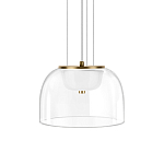 Подвесной светильник с куполообразным прозрачным стеклянным плафоном Grada Light варинант исполнения - 1 | Loft Concept в Омске