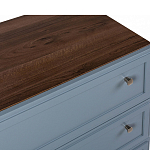 Комод серый из массива бука с 3-мя ящиками Wenge Light варинант исполнения - 2 | Loft Concept в Омске