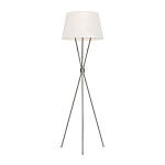 Торшер на трех тонких перекрещенных ножках с белым конусным абажуром из льна Feiss варинант исполнения - 5 | Loft Concept в Омске
