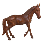 Статуэтка из дерева суар дикая лошадь Wild Horses варинант исполнения - 4 | Loft Concept в Омске