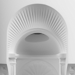 Встраиваемый в стену гипсовый светильник под покраску с арками и рельефными колоннами Antiquity Athena варинант исполнения - 6 | Loft Concept в Омске