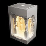 Встраиваемый в стену гипсовый светильник под покраску с колоннами и арками в античном стиле Antiquity Athena варинант исполнения - 3 | Loft Concept в Омске