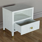 Прикроватная тумбочка с полкой Elsa Dreams White варинант исполнения - 2 | Loft Concept в Омске