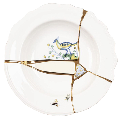Тарелка глубокая Seletti Kintsugi