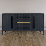 Буфет Primo с тремя ящиками и двумя фасадами Черный дуб варинант исполнения - 1 | Loft Concept в Омске