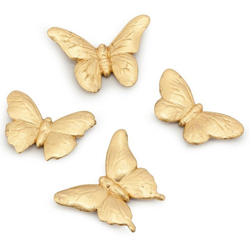Аксессуар Set Butterfly Mini Золотой Белый Аксессуар Set Butterfly Mini Золотой Белый в Омске | Loft Concept