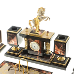 Настольный письменный набор из яшмы и долерита с декором в виде коня Manager Organizer варинант исполнения - 2 | Loft Concept в Омске