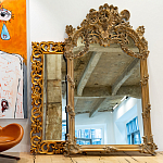 Зеркало настенное в ажурной раме с эффектом старины Classic Ornament Mirror варинант исполнения - 2 | Loft Concept в Омске