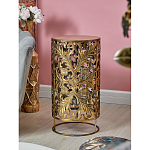 Столик приставной с цветочной резной фактурой Madagascar варинант исполнения - 5 | Loft Concept в Омске