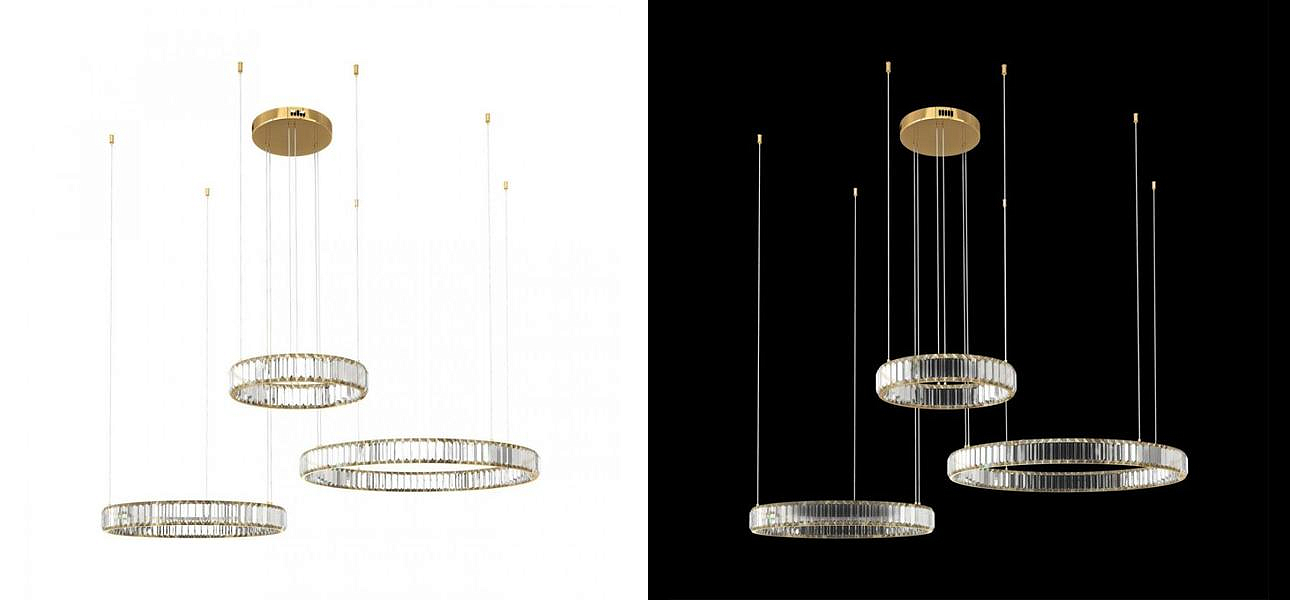 Люстра Триптих Crystal Ring Золото Люстра Триптих Crystal Ring Золото - Loft-Concept в Омске