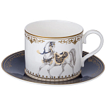 Чайный сервиз из фарфора с изображением лошадей на 6 персон 14 предметов Porcelain Horse Set варинант исполнения - 2 | Loft Concept в Омске