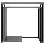 Комплект из 2-х приставных столов серого цвета из дерева ZIGOSH RETRO GREY варинант исполнения - 1 | Loft Concept в Омске