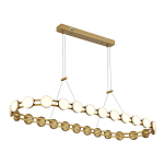 Люстра овальная с круглыми светодиодными источниками света Maxine Light варинант исполнения - 5 | Loft Concept в Омске