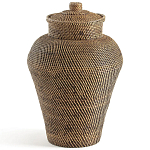 Плетеная корзина из ротанга и бамбука Wicker Vase Basket варинант исполнения - 1 | Loft Concept в Омске