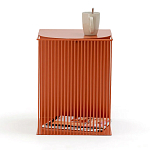 Оранжевый приставной стол из металла Lattice варинант исполнения - 4 | Loft Concept в Омске