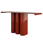 Консоль красная с цилиндрическим основанием Giorgio варинант исполнения - 1 | Loft Concept в Омске