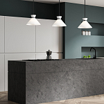 Подвесной светильник с белым стеклянным конусным плафоном Alora Mood варинант исполнения - 7 | Loft Concept в Омске