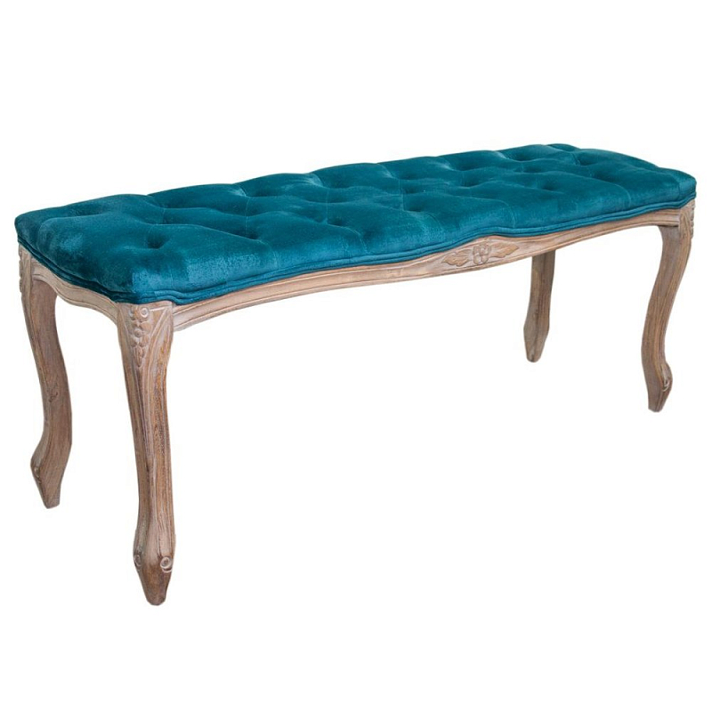 Банкетка French Provence Farmhouse Bench turquoise Бирюзовый в Омске | Loft Concept 