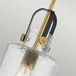 Подвесной светильник с цилиндрическим плафоном из прозрачного стекла с пузырьками Kichler варинант исполнения - 4 | Loft Concept в Омске