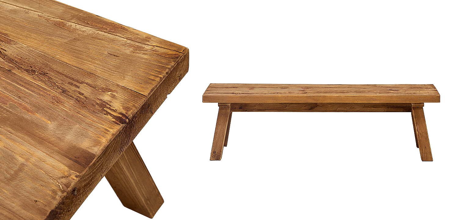 Деревянная лавка Terry Wood Bench Деревянная лавка Terry Wood Bench - Loft-Concept в Омске