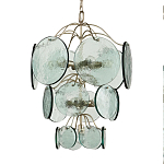 Люстра с каскадом из круглых декоративных элементов Discs of Light варинант исполнения - 2 | Loft Concept в Омске