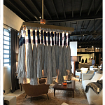 Люстра квадратная плетеная с бахромой Wicker Square Chandelier with Tassels варинант исполнения - 4 | Loft Concept в Омске