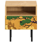 Прикроватная тумба с изображением на ящике Elise Nightstand варинант исполнения - 5 | Loft Concept в Омске