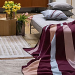 Плед из хлопка с геометрическим рисунком Elan Stripe Addison варинант исполнения - 6 | Loft Concept в Омске