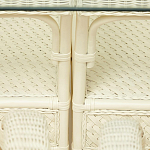 Комплект обеденный из ротанга Eloise grand white варинант исполнения - 14 | Loft Concept в Омске