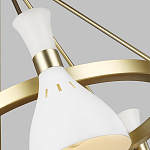 Люстра с 5-ю плафонами в форме песочных часов с узкими перфорированными отверстиями Feiss варинант исполнения - 9 | Loft Concept в Омске