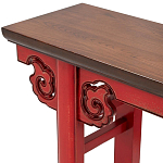 Деревянная консоль в китайском стиле красная Tang Console Table варинант исполнения - 3 | Loft Concept в Омске