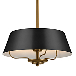 Подвесной светильник с конусовидным металлическим абажуром черного цвета Kichler варинант исполнения - 1 | Loft Concept в Омске