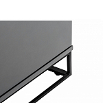 ТВ-тумба цвета графит с  2-мя дверцами и ящиком Strict Lines варинант исполнения - 5 | Loft Concept в Омске