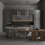 Подвсеной светильник светодиодный металлический цилиндрической формы черный Trumpet tube варинант исполнения - 4 | Loft Concept в Омске