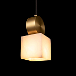 Подвесной светильник светодиодный с квадратным плафоном Stone Helios варинант исполнения - 2 | Loft Concept в Омске