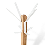 Вешалка с квадратным основанием и 4-мя белыми металлическими крючками Industrial Metal Rust варинант исполнения - 2 | Loft Concept в Омске